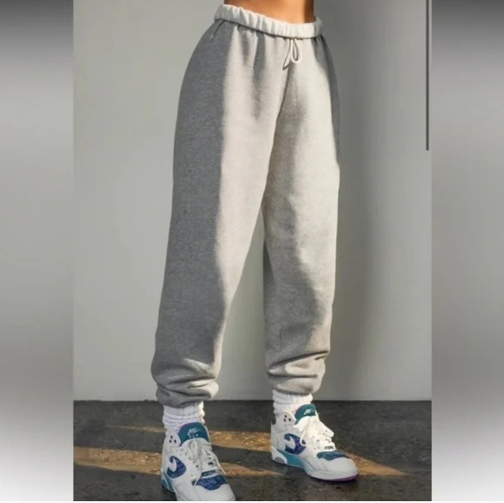 Joah Brown High Rise Sweatpants size XS/S Light Grey